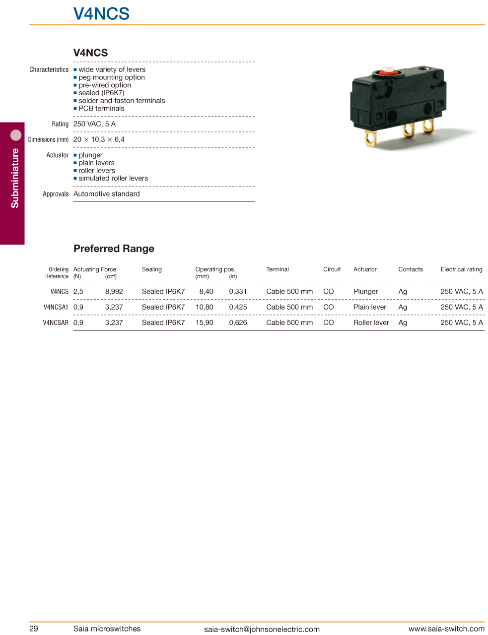 datahseet-V4NC-1